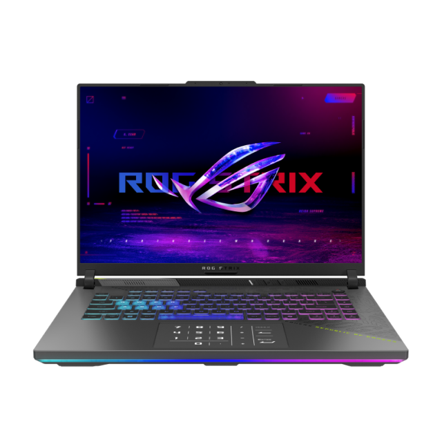 Laptop Gamer ASUS ROG Strix G16 G614PP-WH94 | Pantalla de 16" / WUXGA (1920x1200) / IPS / 165Hz | AMD Ryzen 9 8940HX | NVIDIA GeForce RTX 5070 8GB | 16GB RAM DDR5 | 1TB SSD | Windows 11 Home | Teclado en Inglés | Gris | G614PP-WH94