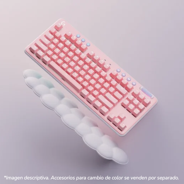 Teclado Mecánico Inalámbrico Logitech G715 - Switch Linear - Inglés - Con Reposabrazos - Aurora Collection - 920-010684