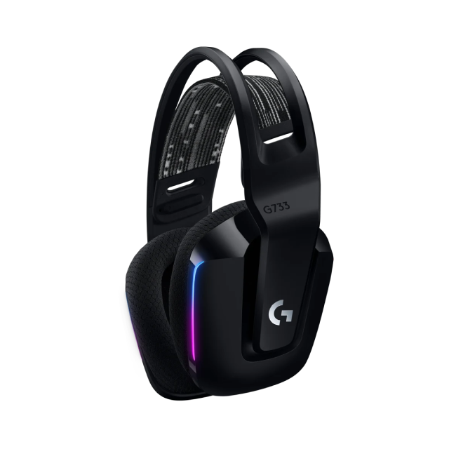 Diadema Inalámbrica Logitech G733 | RGB | Micrófono Unidireccional (Extraíble) | Batería hasta 29 hrs | PC / macOS / PlayStation | 981-000863