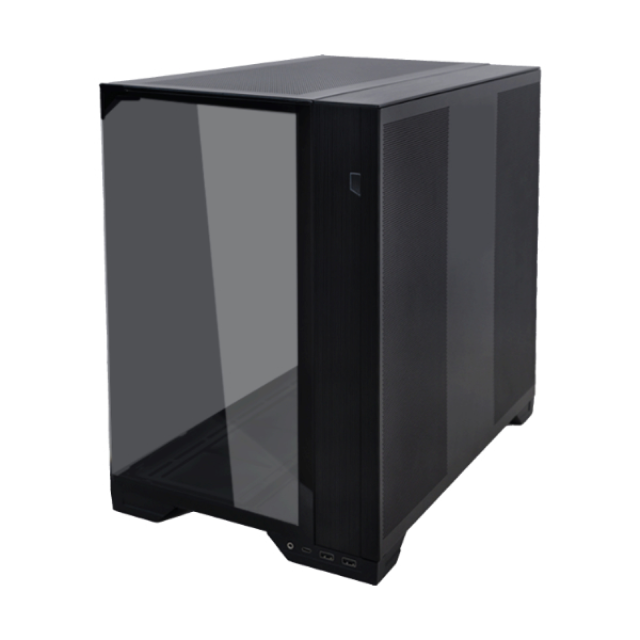 Gabinete Lian Li O11 Vision Compact | Torre Completa | E-ATX / ATX / Micro-ATX / Mini-ITX | USB-A 3.0 / USB-C 3.2 | Cristal Templado de Doble Cámara | Negro | G99.O11VPX.00