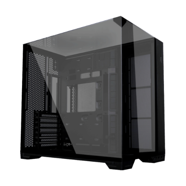 Gabinete Lian Li O11 Vision Compact | Torre Completa | E-ATX / ATX / Micro-ATX / Mini-ITX | USB-A 3.0 / USB-C 3.2 | Cristal Templado de Doble Cámara | Negro | G99.O11VPX.00