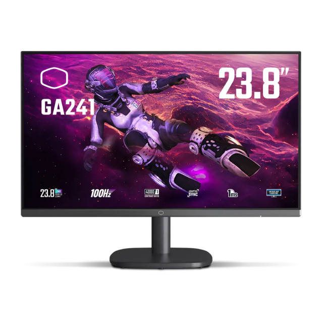 Monitor Gamer Cooler Master GA241 | 23.8" |  Panel VA | FHD 1920x1080 | 100 Hz |  250 nits | 1ms (MPRT) | CMI-GA241-US