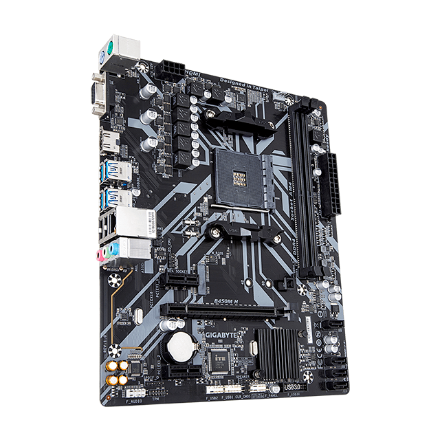 TARJETA MADRE GIGABYTE B450M H SOCKET AM4 AMD MICRO ATX - GA-B450M-H