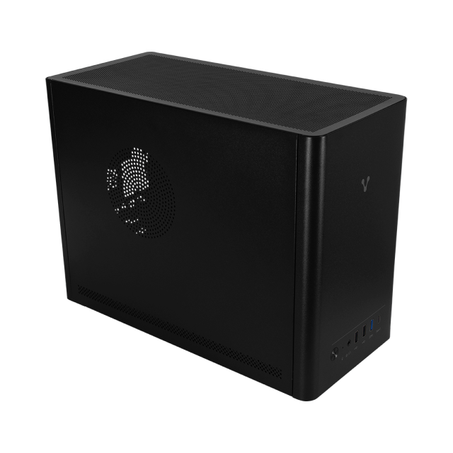 Gabinete MiniTorre Vorago GAB-210 | Micro-ATX | Mini-ITX | USB 3.0 / 2.0 / Tipo C | Inluye Fuente de Poder de 500W y 1 ventilador 80mm | GAB-210-BK