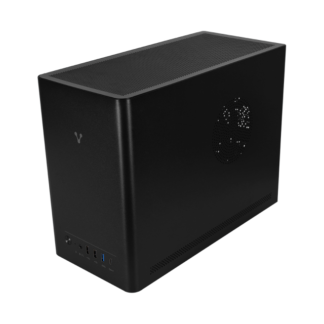 Gabinete MiniTorre Vorago GAB-210 | Micro-ATX | Mini-ITX | USB 3.0 / 2.0 / Tipo C | Inluye Fuente de Poder de 500W y 1 ventilador 80mm | GAB-210-BK