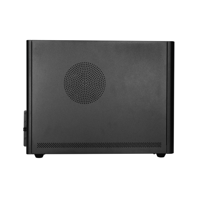 Gabinete MiniTorre Vorago GAB-210 | Micro-ATX | Mini-ITX | USB 3.0 / 2.0 / Tipo C | Inluye Fuente de Poder de 500W y 1 ventilador 80mm | GAB-210-BK