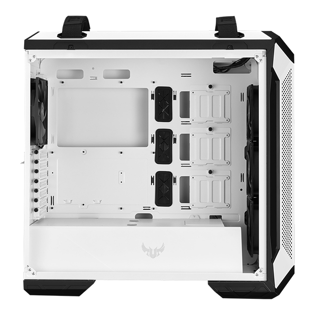 Gabinete ASUS TUF Gaming GT501 | Blanco | E-ATX | 3 ventiladores ARGB y 1 ventilador preinstalado | TUF Gaming GT501 White Edition