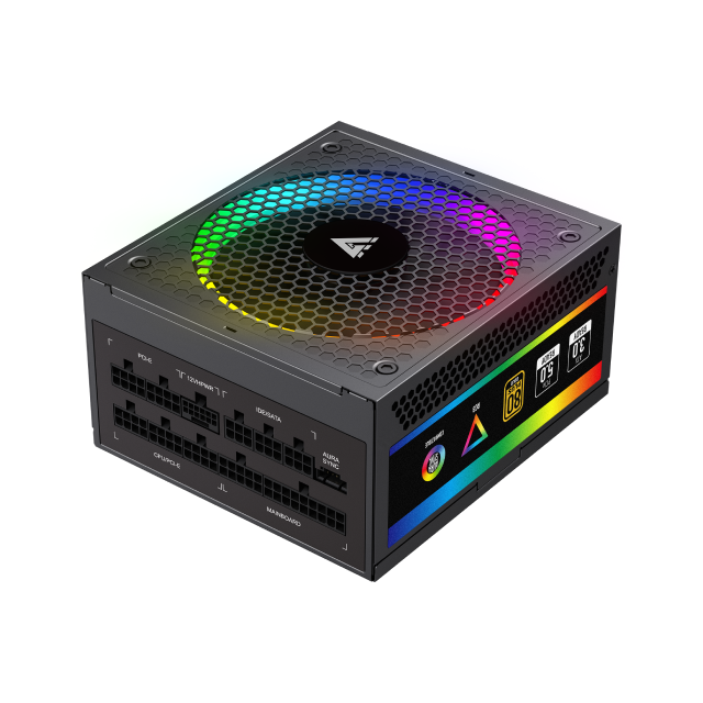 Fuente de Poder GameFactor PSG1050 | 1050W | 80 Plus Gold | Certificación Platinum | ARGB  | (20+4) Pin | PSG1050