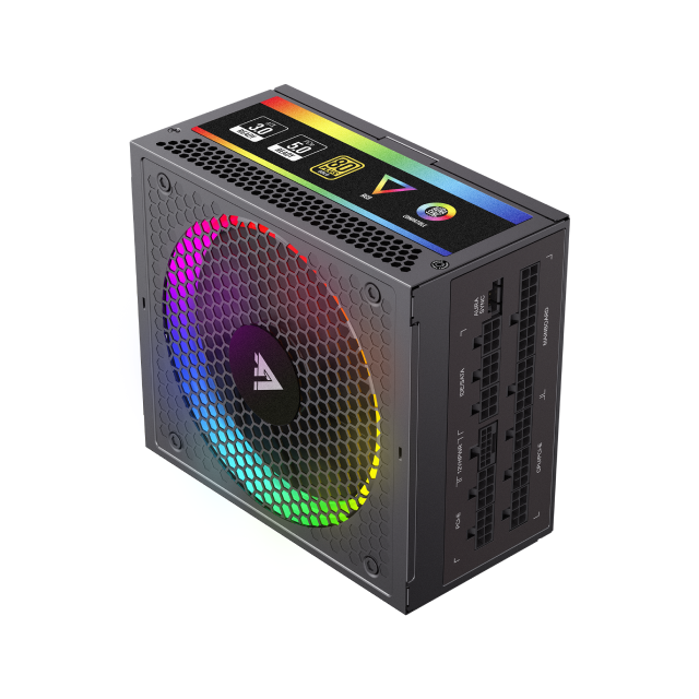 Fuente de Poder GameFactor PSG1050 | 1050W | 80 Plus Gold | Certificación Platinum | ARGB  | (20+4) Pin | PSG1050