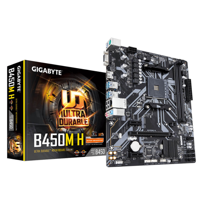 TARJETA MADRE GIGABYTE B450M H SOCKET AM4 AMD MICRO ATX - GA-B450M-H