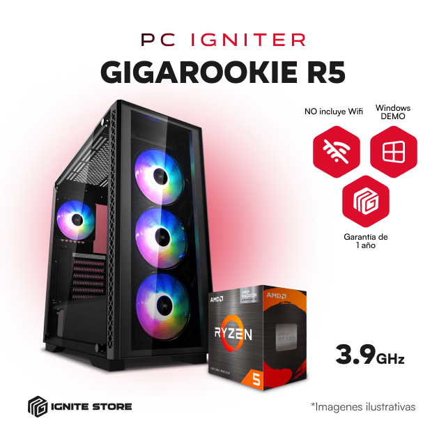 PC IGNITER GIGAROOKIE R5 5600G+ 16GB RAM