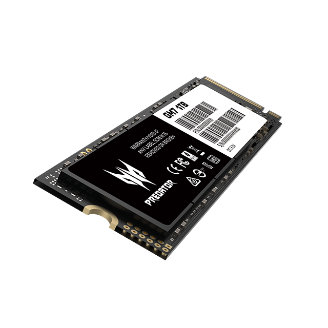 SSD Acer Predator GM7 1Tb - NVMe M.2 Gen4x4 7200MB/s - 6300Mb/s - BL.9BWWR.118