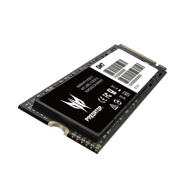 Unidad SSD Acer Predator GM7 | 2TB | M.2 PCIe / Gen 4 / NVMe | Hasta 7200MB/s Lectura | Hasta 6300MB/s Escritura | BL.9BWWR.119