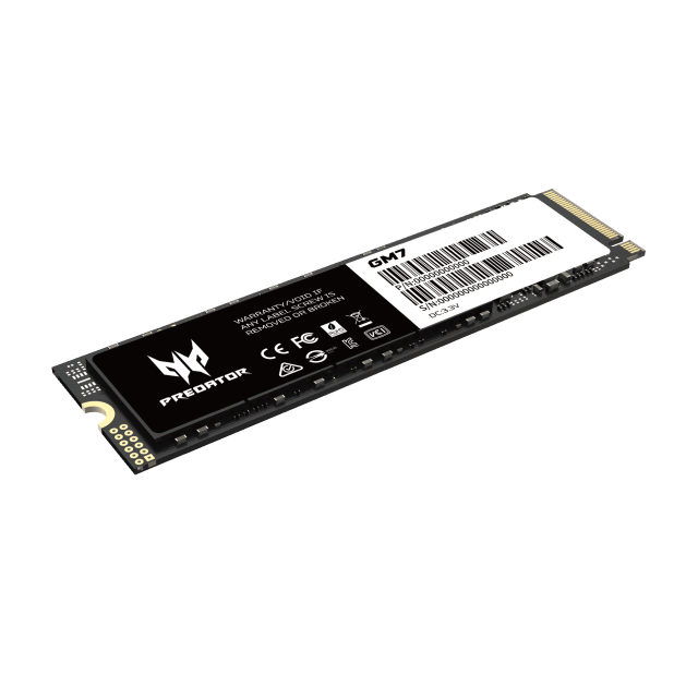 Unidad SSD Acer Predator GM7 | 2TB | M.2 PCIe / Gen 4 / NVMe | Hasta 7200MB/s Lectura | Hasta 6300MB/s Escritura | BL.9BWWR.119