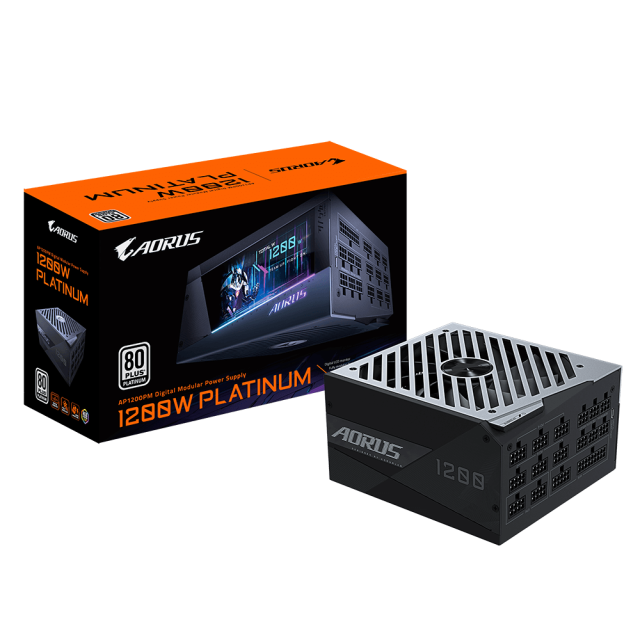 FUENTE DE PODER AORUS P1200W PLATINUM MODULAR 1200W 80+ PLATINUM MODULAR / GP-AP1200PM