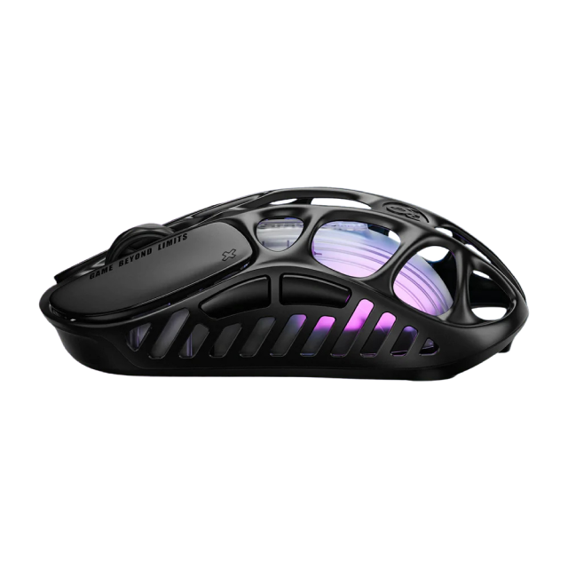 Mouse Gamer Inalámbrico GravaStar Mercury X Pro Wireless | Hasta 113 Horas de Batería | Máx. 32000 DPI | 8000Hz | Sensor Óptico PixArt PAW3950 | 49g | 5 Botones Programables | 2.4GHz / Bluetooth 5.1 / USB-C | RGB GLOWSYNC | Negro | GSXPRO_BLK