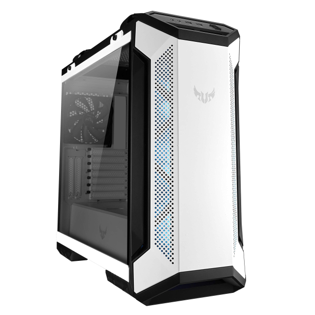 GABINETE ASUS TUF GT501 WHITE EDITION RGB AURA SYNC CRISTAL TEMPLADO