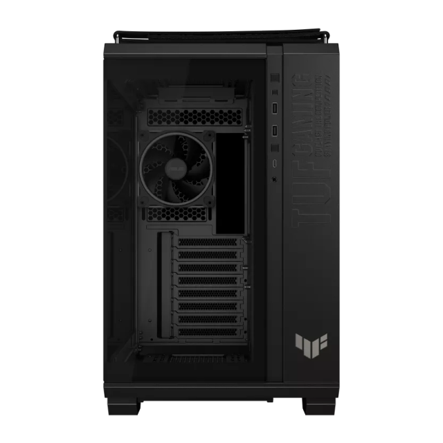 Gabinete ASUS TUF Gaming GT502 Horizon ARGB | Media Torre | ATX / Micro ATX / Mini ITX | 2 x USB A / 1 x USB C | Incluye 4 Ventiladores ARGB | Cristal Templado Panorámico | Negro | GT502 FV/ARGB FANS/BLK/TG