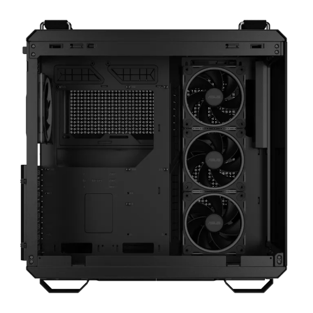 Gabinete ASUS TUF Gaming GT502 Horizon ARGB | Media Torre | ATX / Micro ATX / Mini ITX | 2 x USB A / 1 x USB C | Incluye 4 Ventiladores ARGB | Cristal Templado Panorámico | Negro | GT502 FV/ARGB FANS/BLK/TG