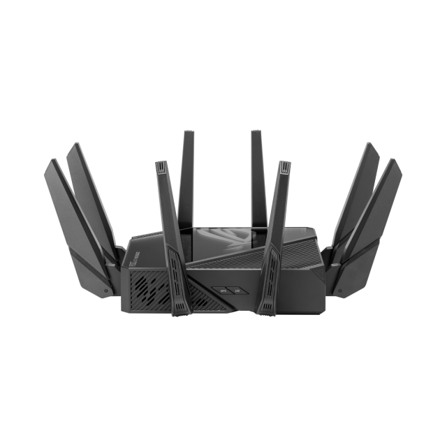 Router Gamer ASUS ROG Rapture GT-AXE16000 | Wi-Fi 6 / 6E | Quad-Band 2.4 GHz / 5 GHz-1 / 5 GHz-2 / 6 GHz | AiMesh | Controles Parentales | Negro | GT-AXE16000