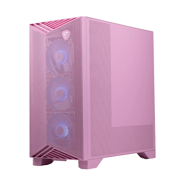 Gabinete MSI MPG GUNGNIR 212R PZ PINK | Media Torre | ATX / Micro-ATX | Back Connect | USB-A / USB-C | Incluye 4 Ventiladores ARGB de 120mm | Cristal Templado | Rosa | GUNGNIR 212R PINK