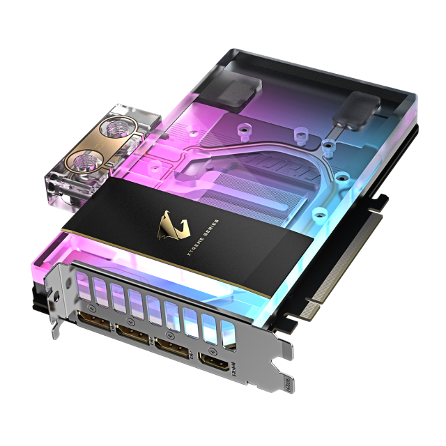 Tarjeta de Video GIGABYTE AORUS GeForce RTX 5080 XTREME WATERFORCE WB 16GB | Enfriamiento Líquido Personalizado | 16GB GDDR7 | PCI Express 5.0 | 256 Bits | RGB | Negro | GV-N5080AORUSX WB-16GD