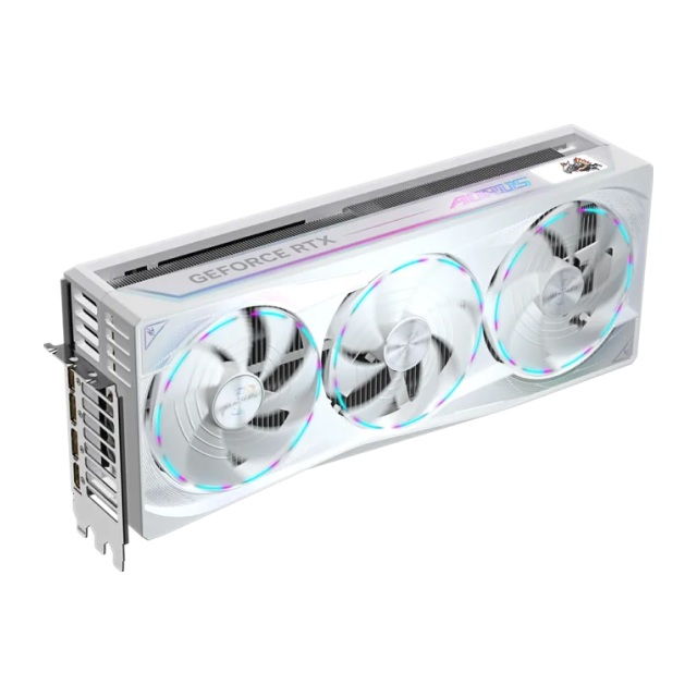 Tarjeta de Video GIGABYTE AORUS NVIDIA GeForce RTX 5090 STEALTH ICE | 32GB GDDR7 | PCIe 5.0 | 512 bits | 2655 MHz (OC) | 1 x HDMI / 3 x DisplayPort | RGB | Blanco | GV-N5090AORUSST ICE-32GD