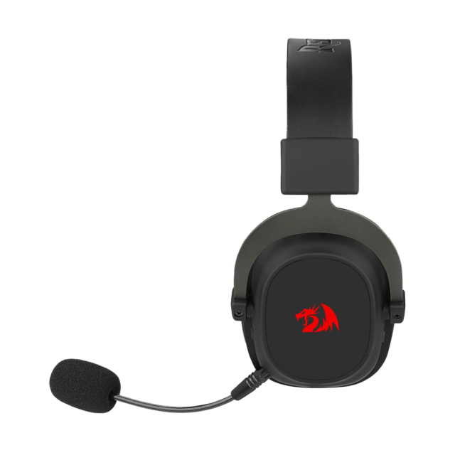 Audífonos Gamer Inalámbricos Redragon Zeus Pro | Micrófono Removible con Filtro Anti Pop | Drivers 53mm | Sonido 7.1 Virtual | 2.4GHz / Bluetooth 5.2 / USB-A | RGB | Negro | H510-PRO