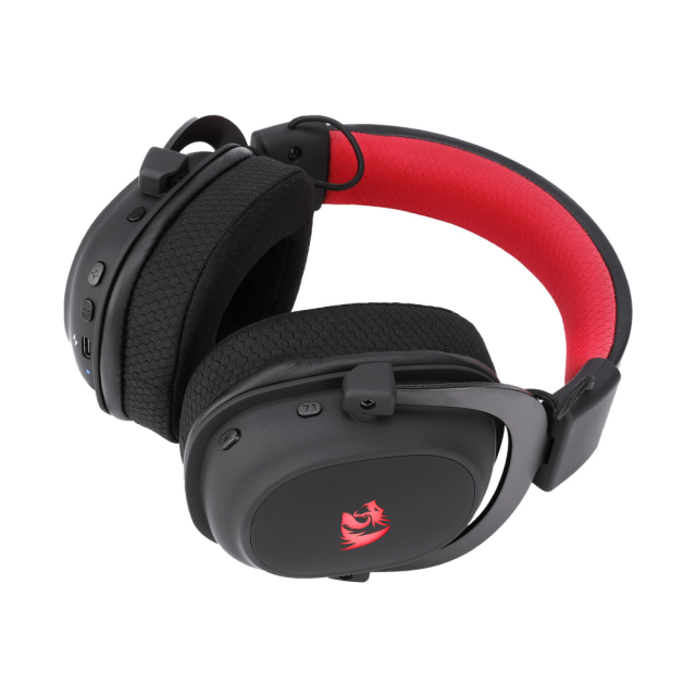 Audífonos Gamer Inalámbricos Redragon Zeus Pro | Micrófono Removible con Filtro Anti Pop | Drivers 53mm | Sonido 7.1 Virtual | 2.4GHz / Bluetooth 5.2 / USB-A | RGB | Negro | H510-PRO