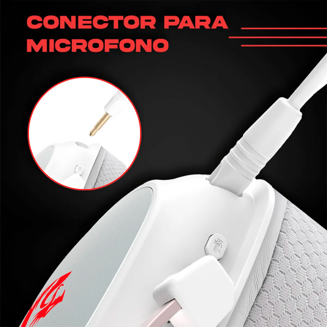 Audífonos Gamer Inalámbricos Redragon Zeus Pro | Micrófono Removible con Filtro Anti Pop | Drivers 53mm | Sonido 7.1 Virtual | 2.4GHz / Bluetooth 5.2 / USB-A | RGB | Blanco | H510W-PRO