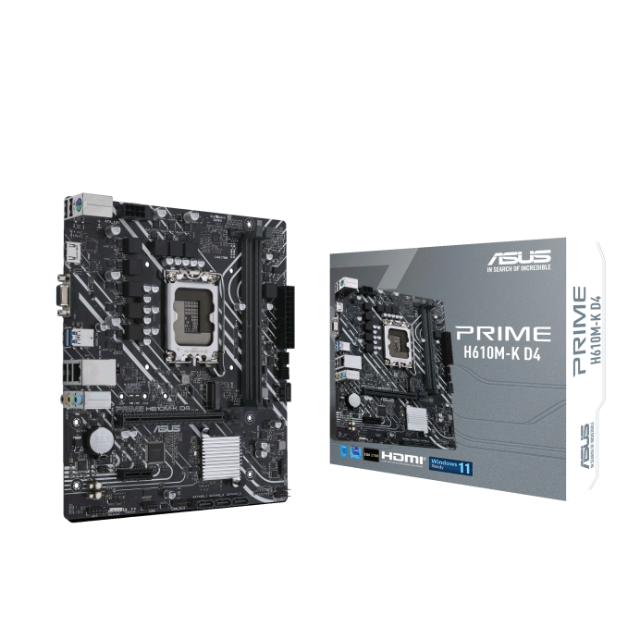 TARJETA MADRE ASUS PRIME H610M-K D4 MATX DDR4 LGA1700 / PRIME H610M-K D4