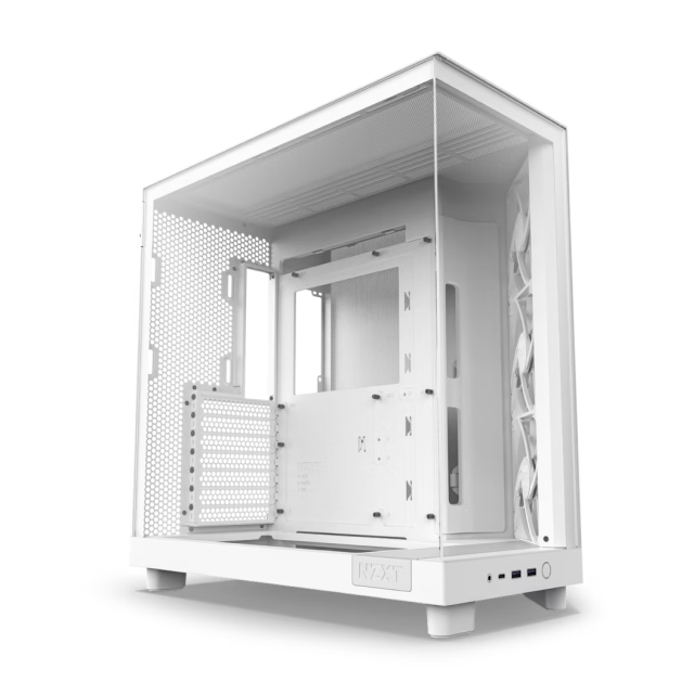 Gabinete NZXT H6 Flow Blanco | ATX | 3 ventiladores preinstalados | CC-H61FW-01