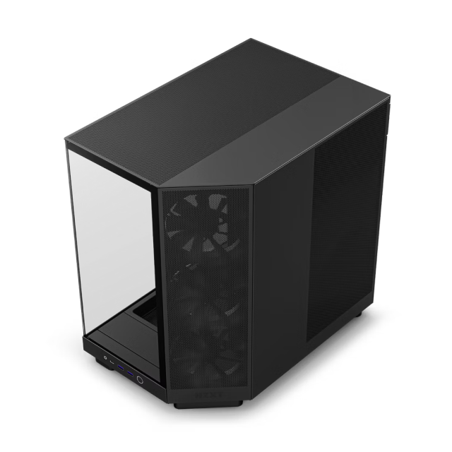 Gabinete NZXT H6 Flow | Negro | ATX | 3 ventiladores preinstalados | CC-H61FB-01