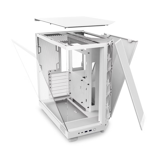 Gabinete NZXT H6 Flow Blanco | ATX | 3 ventiladores preinstalados | CC-H61FW-01