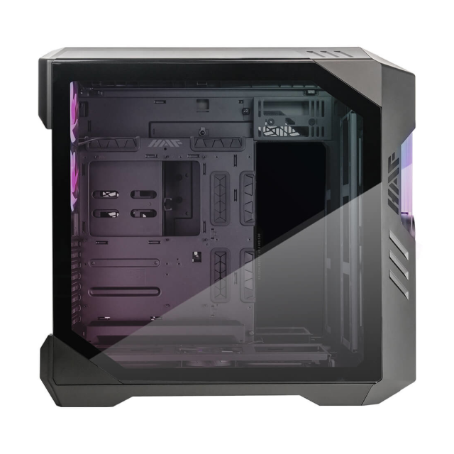 Gabinete Cooler Master HAF 700 EVO | Torre Completa | E-ATX / ATX / Micro-ATX / Mini-ITX | USB-A 3.2 / USB-C 3.2 | Ventiladores ARGB Preinstalados | Pantalla LCD IRIS Personalizable | Cristal Templado | Alto Airflow | Negro | H700E-IGNN-S00