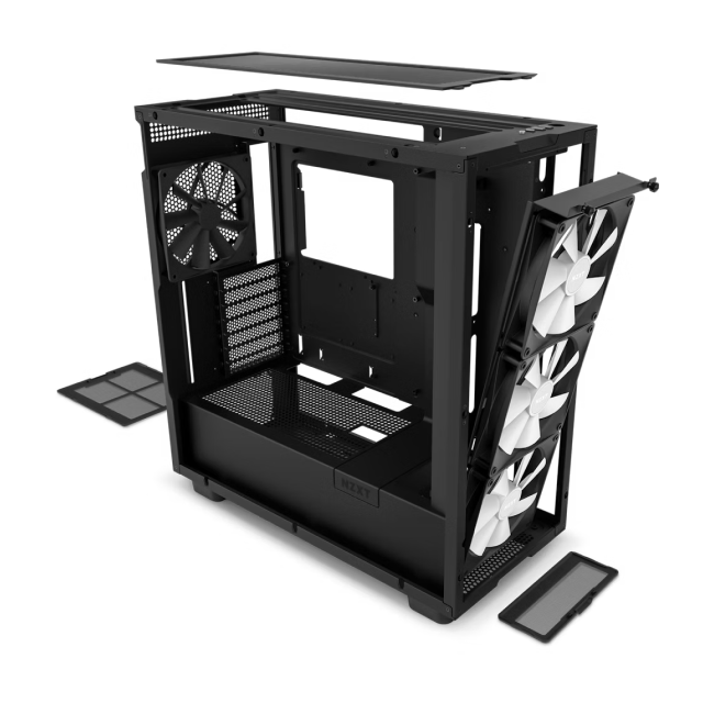 Gabinete NZXT H7 Elite 2023 Negro | Mid Tower | 3 Ventiladores ARGB y 1 Ventilador Preinstalado | CM-H71EB-02