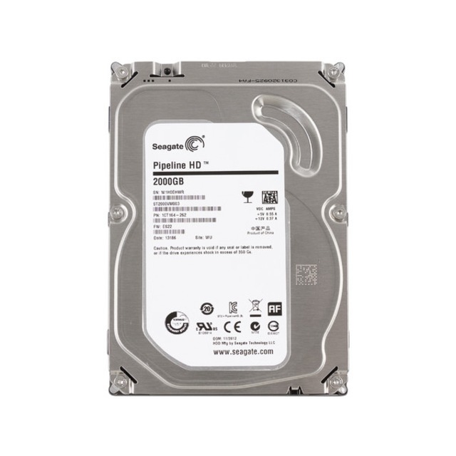 DISCO DURO MECÁNICO SEAGATE PIPELINE HD 2TB 3.5" 5900RPM / ST2000VM003