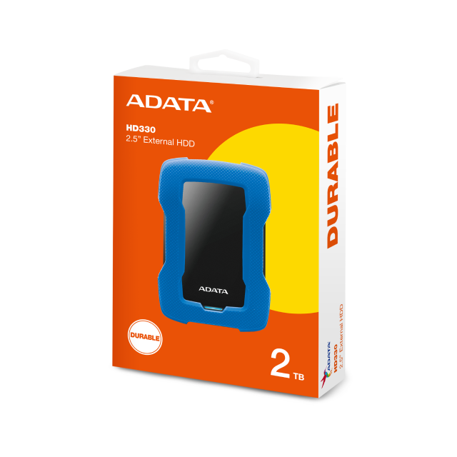 Disco Duro Externo ADATA HD330 | 2TB | USB 3.1 | Azúl | Plástico / goma | AHD330 2TU31-CBL