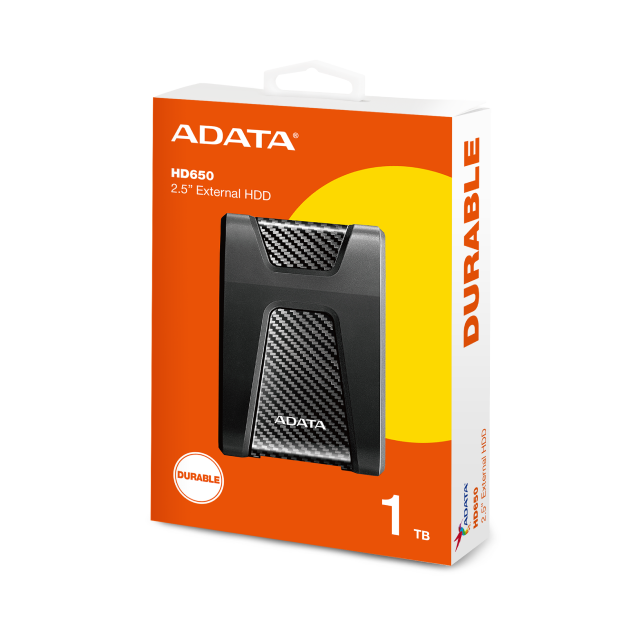 Disco Duro Externo Adata HD650 | 2.5'' | 2TB | USB 3.0 | Negro | Mac/PC | AHD650-2TU31-CBK