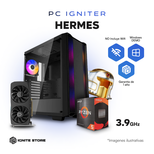 PC IGNITER HERMES R5 5600G + RTX4060