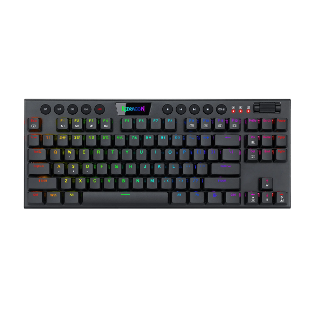 Teclado Alámbrico Mecánico Redragon Horus K622 | TKL / 87 Teclas | RGB | Switches Redragon Red | Color Negro | Español | K622-RGB SP-RED