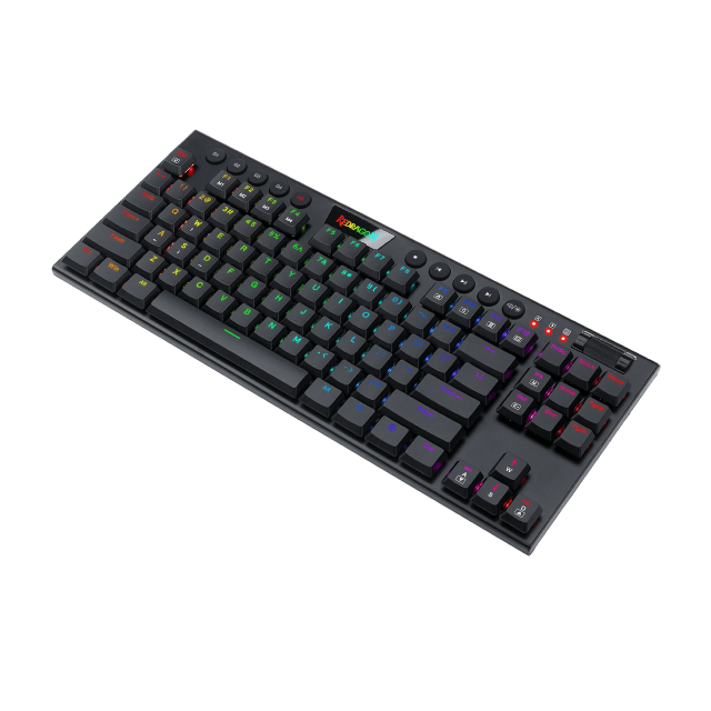 Teclado Alámbrico Mecánico Redragon Horus K622 | TKL / 87 Teclas | RGB | Switches Redragon Red | Color Negro | Español | K622-RGB SP-RED