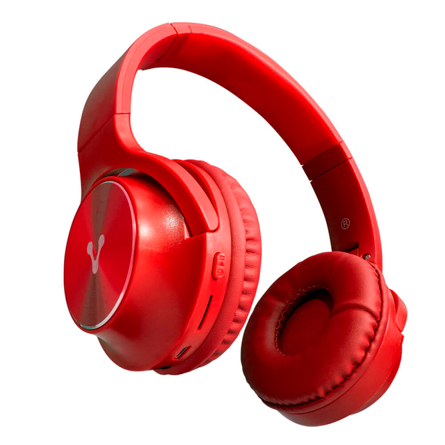 DIADEMA BLUETOOTH VORAGO HPB-200-RED BT 5.0 - HPB-200-RED