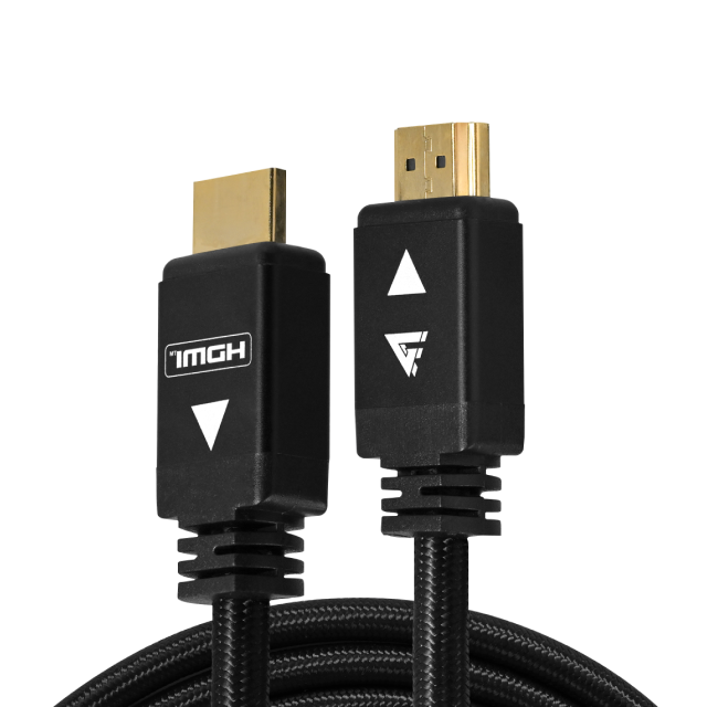 Cable HDMI Game Factor HTH400 | HDMI a HDMI | 8K | Transmisión de Alta Velocidad 48 Gbps | 2 m | Negro | HTH400