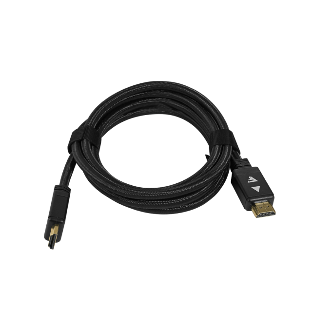 Cable HDMI Game Factor HTH400 | HDMI a HDMI | 8K | Transmisión de Alta Velocidad 48 Gbps | 2 m | Negro | HTH400