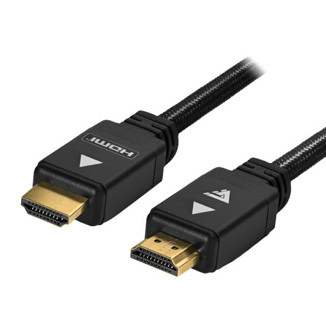 Cable HDMI Game Factor HTH400 | HDMI a HDMI | 8K | Transmisión de Alta Velocidad 48 Gbps | 2 m | Negro | HTH400