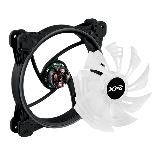 VENTILADOR ADATA XPG HURRICANE 140mm ARGB (CONEXION EN SERIE) / HURRICANE140ARGBPWM-BKCWW