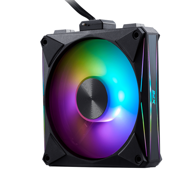 Kit de 4 Ventiladores ADATA XPG HURRICANE MAG 120 ARGB PWM | 120 mm | 300 a 2000 RPM | 23.36 dBA | 4 Pines | ARGB | Negro | HURRICANEMAG120ARGBPWM4C-BKCWW