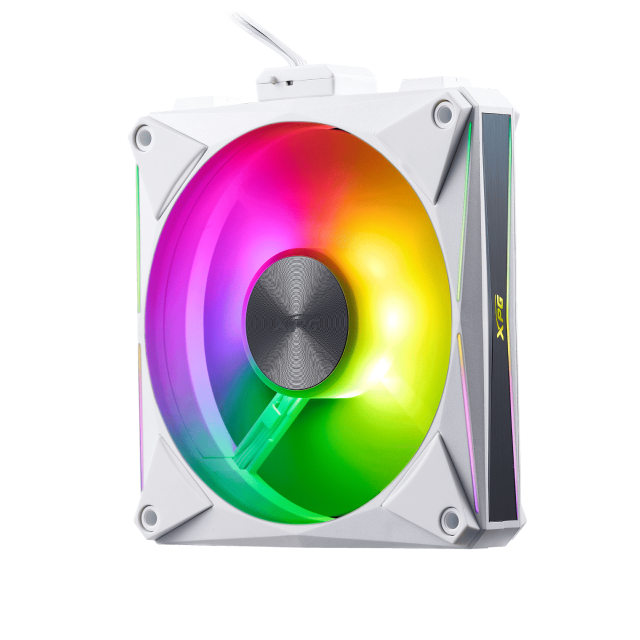 Kit de 4 Ventiladores ADATA XPG HURRICANE MAG 120 ARGB PWM | 120 mm | 300 a 2000 RPM | 23.36 dBA | 4 Pines | ARGB | Blanco | HURRICANEMAG120ARGBPWM4C-WHCWW