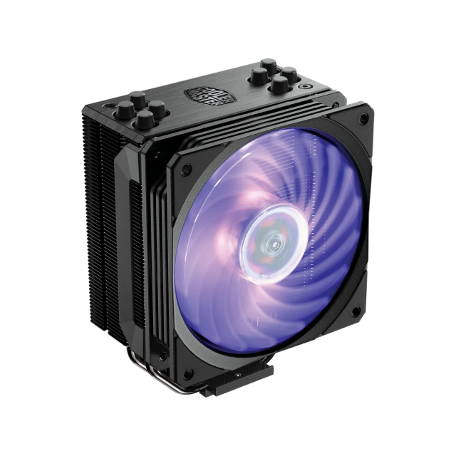 Disipador de Aire CoolerMaster Hyper 212 RGB Black | 120mm | 650-2000 RPM | 8 - 30 dBA |  LGA1700 |  RR-212S-20PC-R2